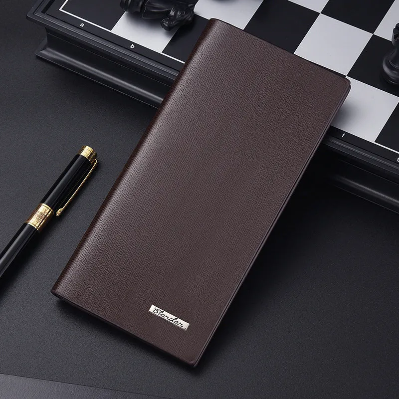 Men's Fashion Korean Long Green Personalized Simple Men's Wallets