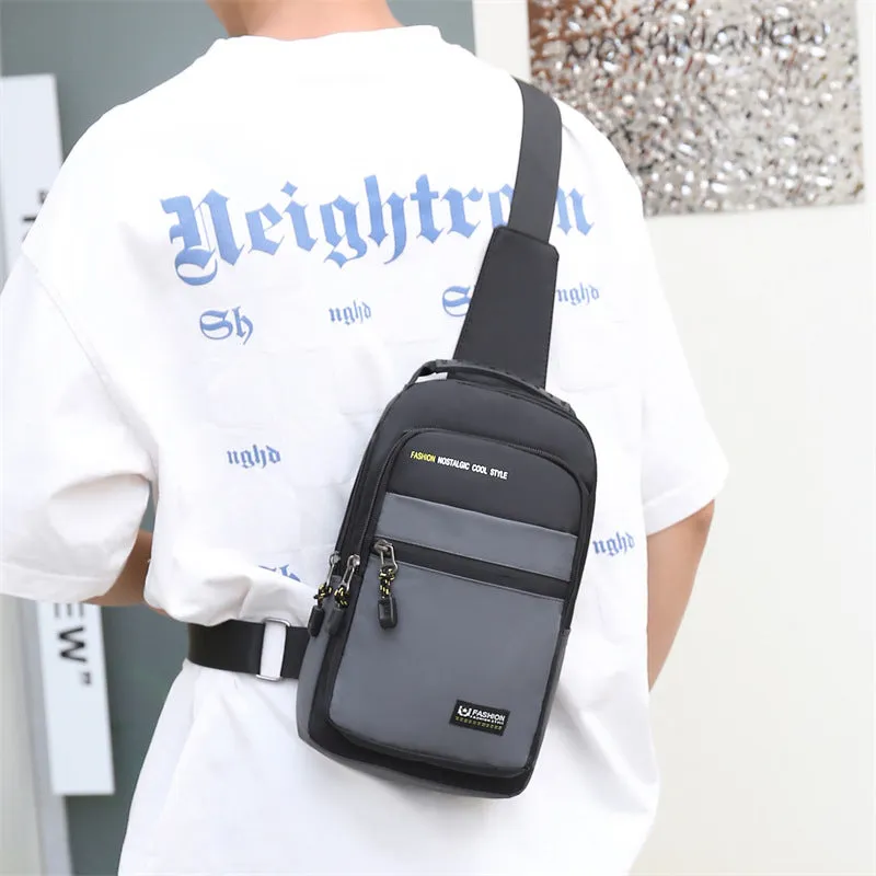 Men's Innovative New Fashion Oxford Cloth Men's Chest Bags