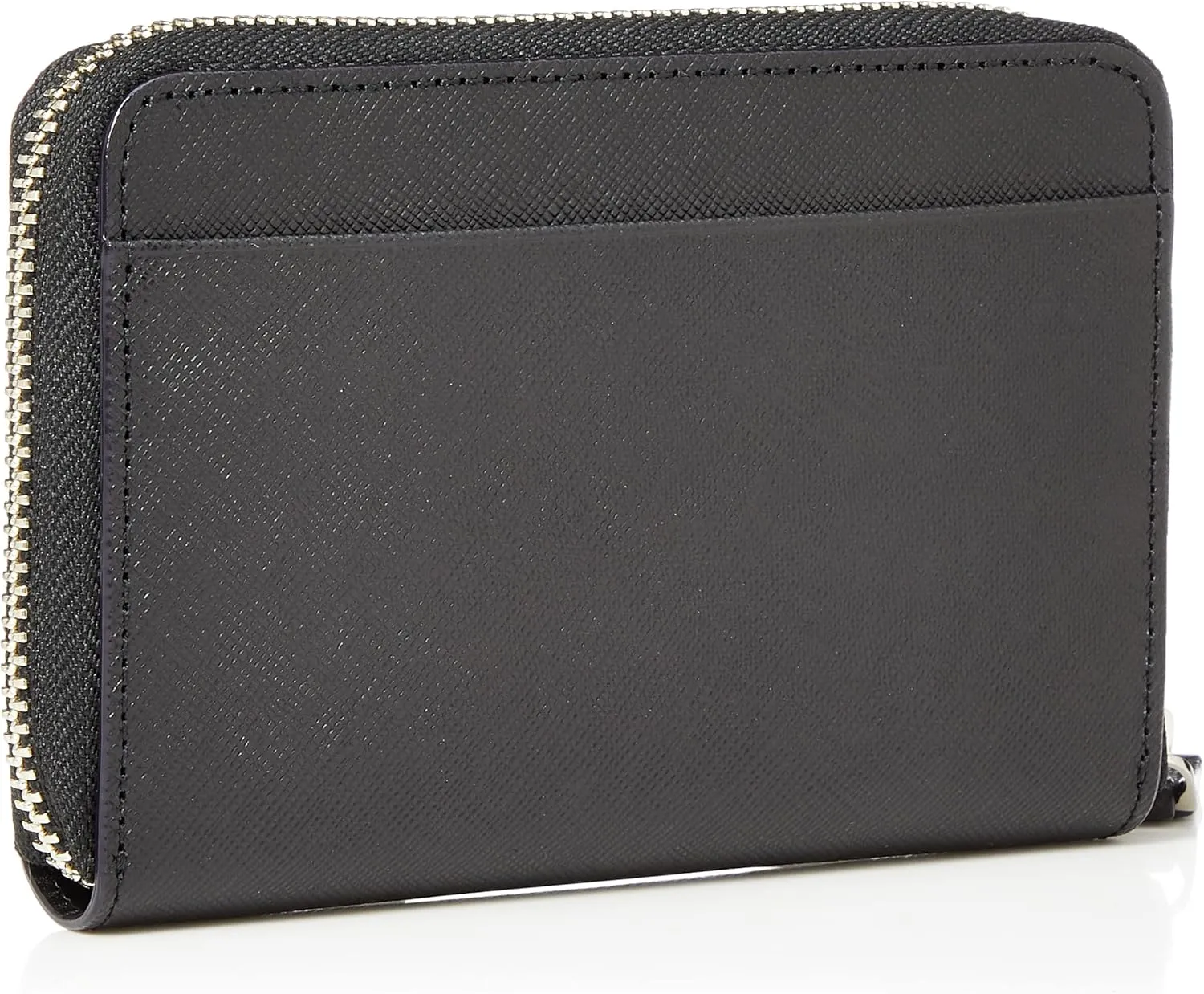 Men's Premium Domestic Cow Leather Prism Embossed Bill Holder Middle Size Round Zipper
