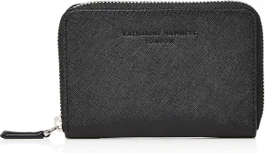 Men's Premium Domestic Cow Leather Prism Embossed Bill Holder Middle Size Round Zipper
