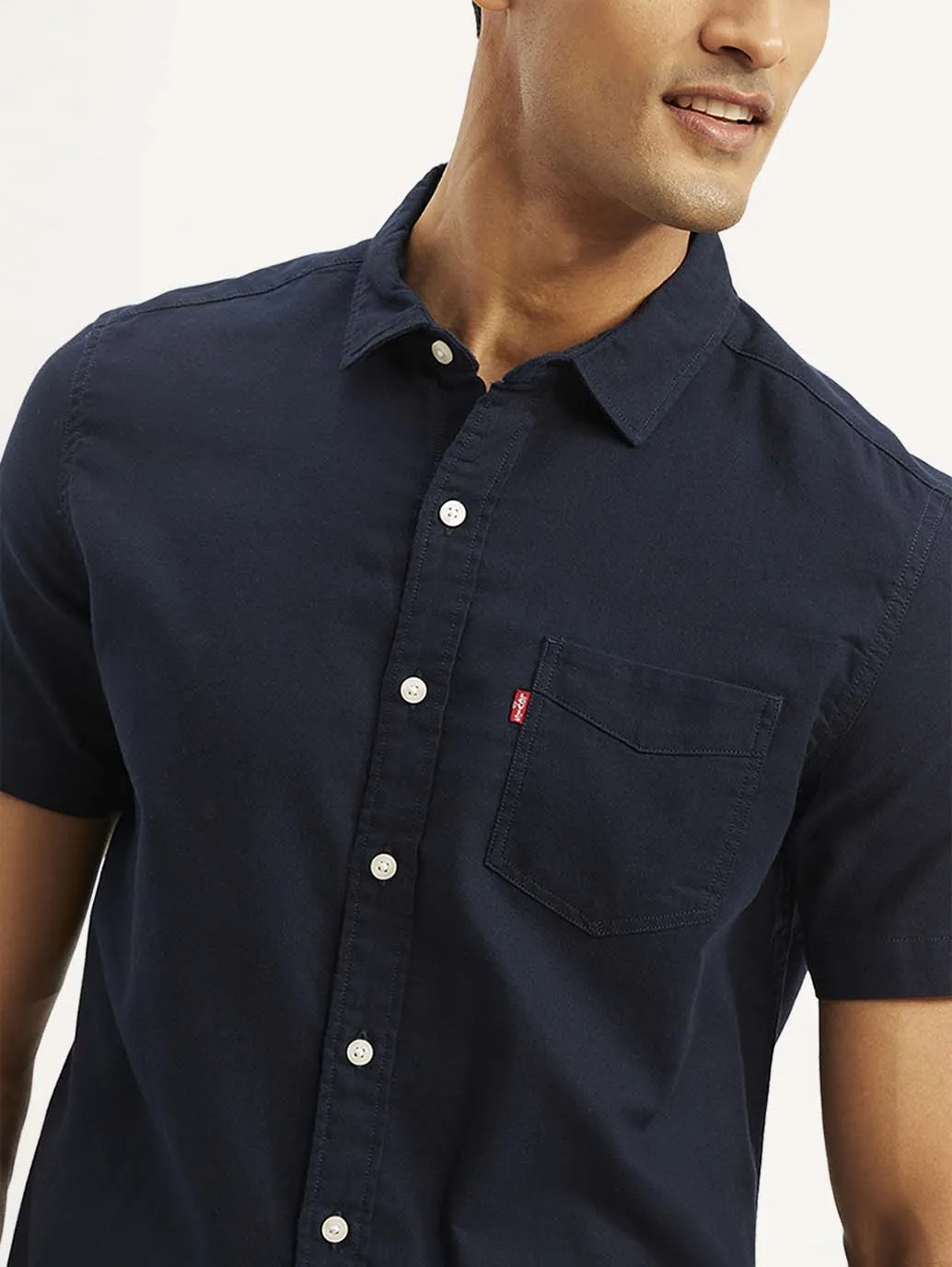 Men's Solid Slim Fit Oxford Shirt