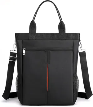 Men's Tote Bag Laptop A4 Shoulder Bag Nylon Large Capacity Messenger Bag Waterproof Crossbody Purse for Business Travel