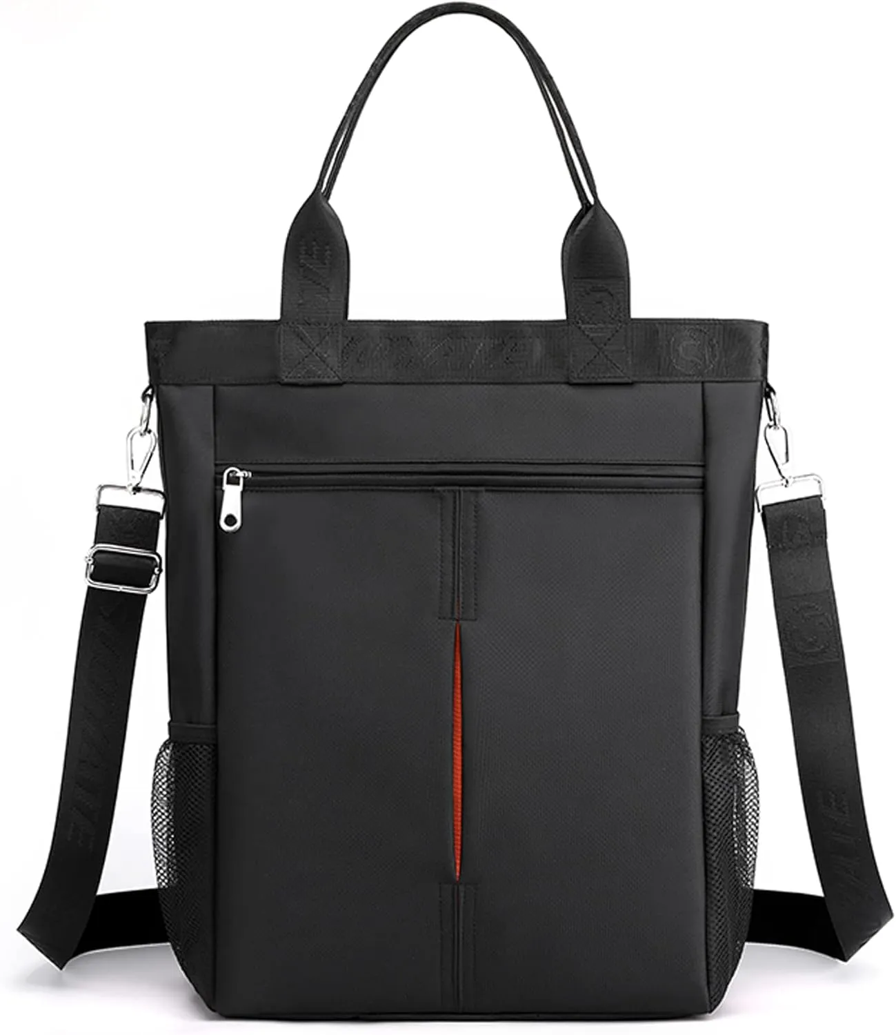 Men's Tote Bag Laptop A4 Shoulder Bag Nylon Large Capacity Messenger Bag Waterproof Crossbody Purse for Business Travel