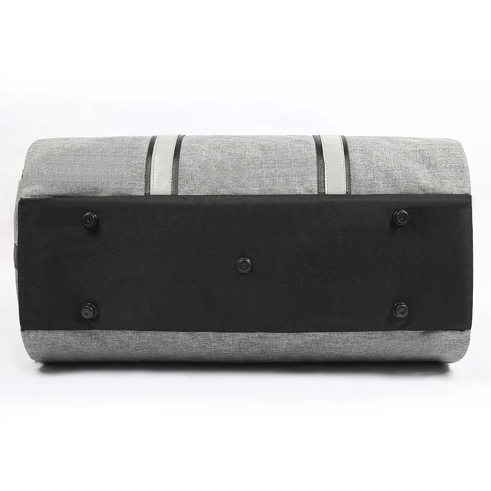 Men's Vintage Canvas Duffel Bag with Shoe Compartment