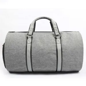 Men's Vintage Canvas Duffel Bag with Shoe Compartment