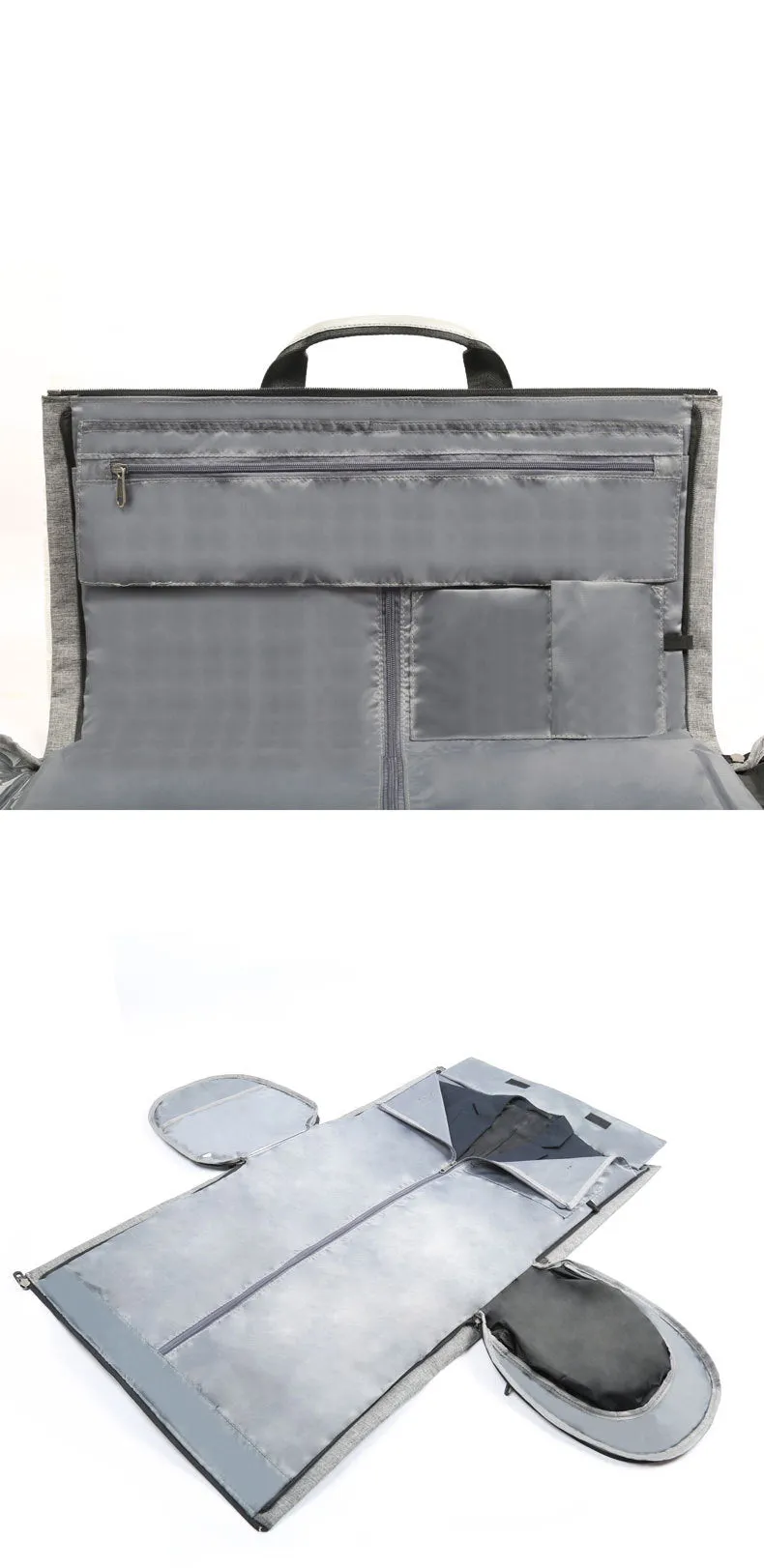 Men's Vintage Canvas Duffel Bag with Shoe Compartment