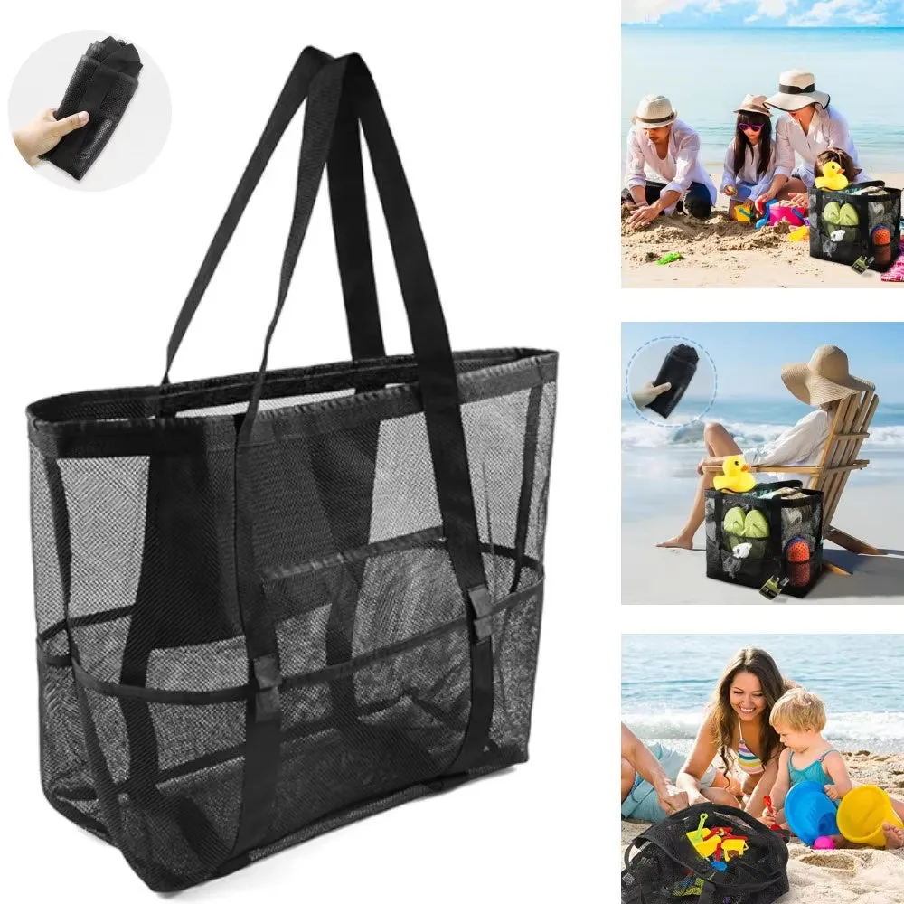 Mesh Beach Wash Bag Quick Dry Tote