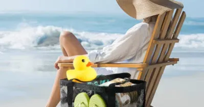 Mesh Beach Wash Bag Quick Dry Tote