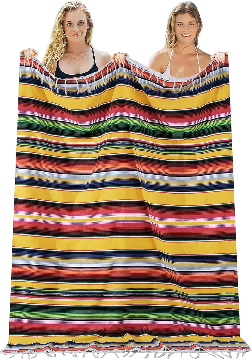 Mexican Beach Blanket Towel Cotton Turkish Beach Towels Oversized Sand Free Quick Dry Pool Swim Extra Large Adult Women Men Travel Fast Drying Lightweight Towel Clearance Compact No Sand Packable