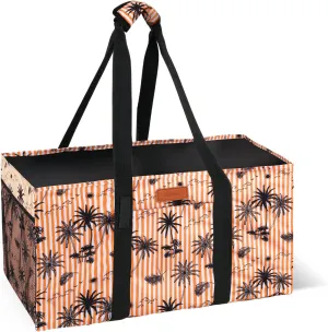MHOMER Reusable Grocery Bags Extra Waterproof Large Utility Tote Bag with Carrying Handles Foldable Shopping Bags for Storage Space Saving Reinforced Bottom Durable Oxford Fabric Coconut Pattern