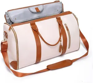 Miahhy Luux Travel Bag, Luux Duffle Travel Bags, Travelher Foldable Clothing Bag, Travel Her Foldable Clothing Bag, 2024 New Lucshy Travel Bag, Garment Duffle Bags for Travel (white)
