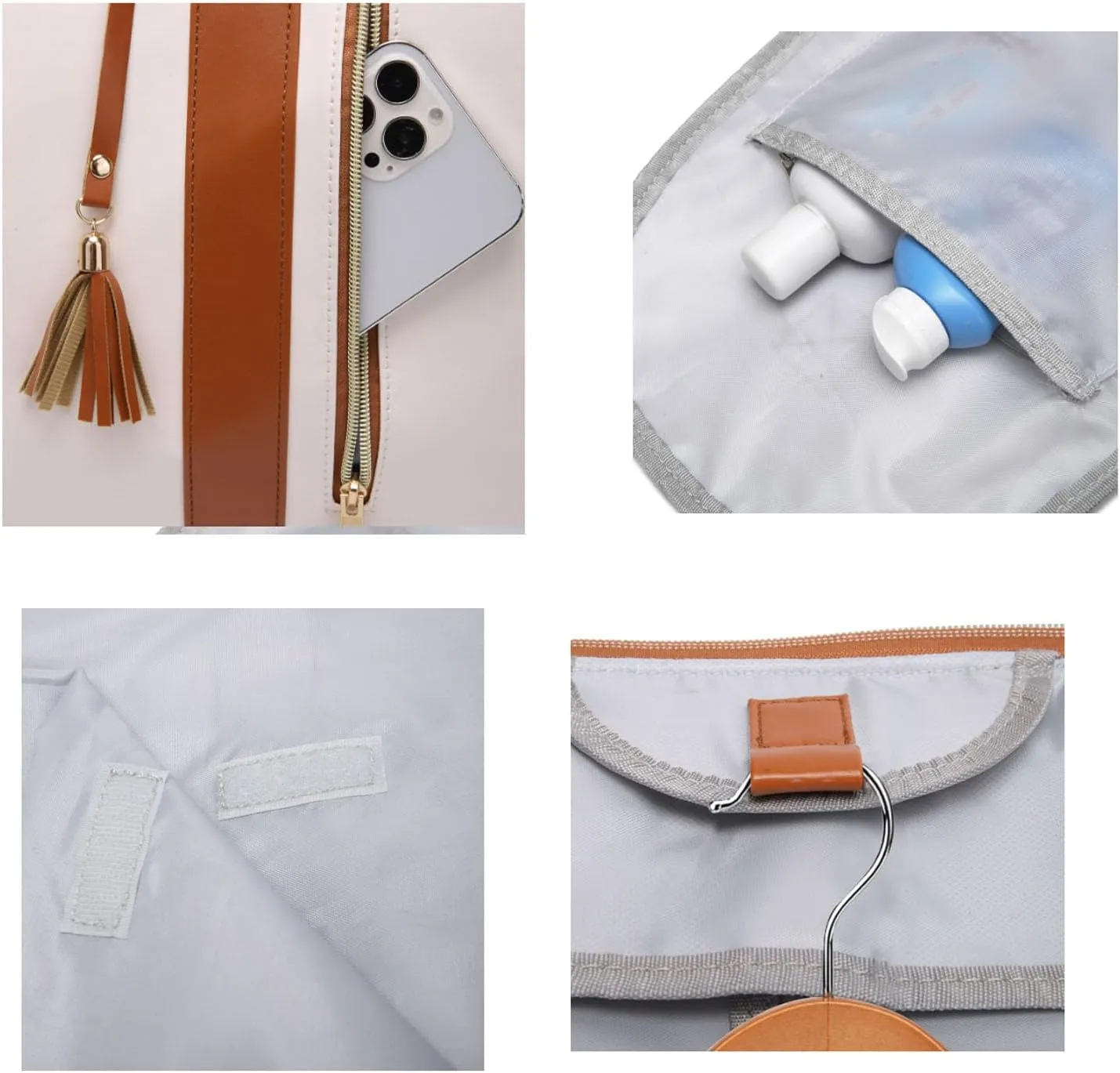 Miahhy Luux Travel Bag, Luux Duffle Travel Bags, Travelher Foldable Clothing Bag, Travel Her Foldable Clothing Bag, 2024 New Lucshy Travel Bag, Garment Duffle Bags for Travel (white)