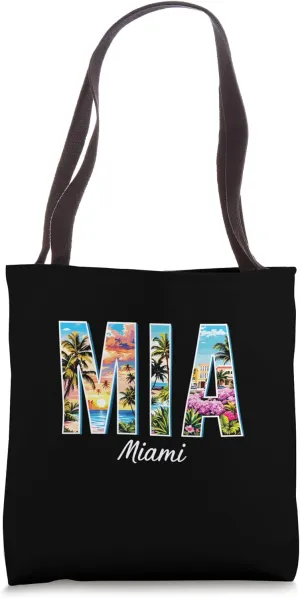 Miami Mia Miami - Tropical flair for USA fans Miami Tote Bag