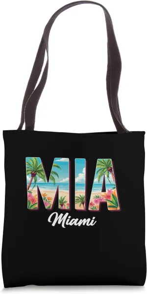 Miami Mia Miami - Tropical flair for USA fans Miami Tote Bag
