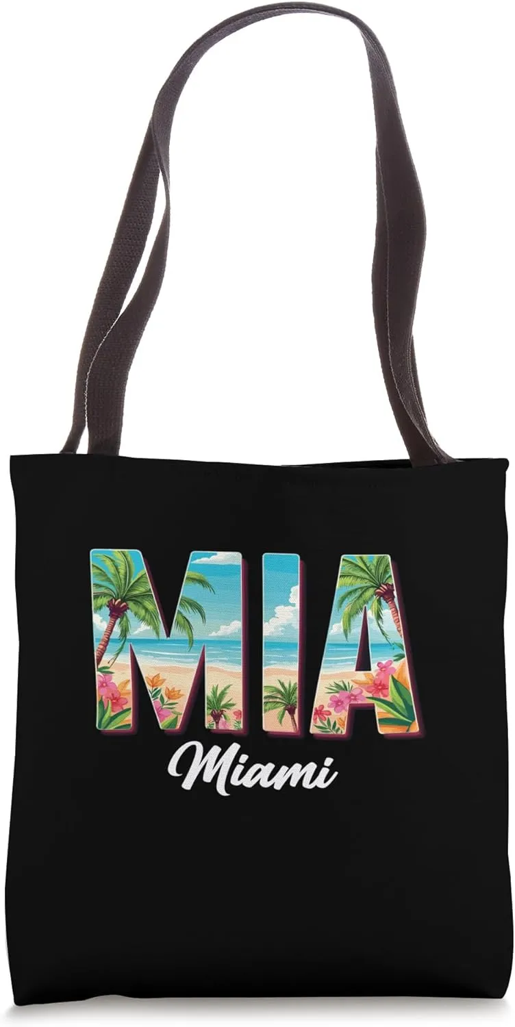 Miami Mia Miami - Tropical flair for USA fans Miami Tote Bag
