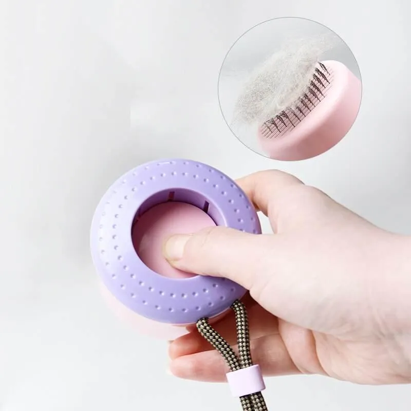 Mini Cat Hair Remover Brush - Easy One-Click Cleaning Tool
