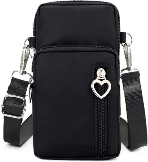 MINTEGRA Crossbody Phone Purse Nylon Shoulder Pouch Walking Wallet Wristlet Sport Armband