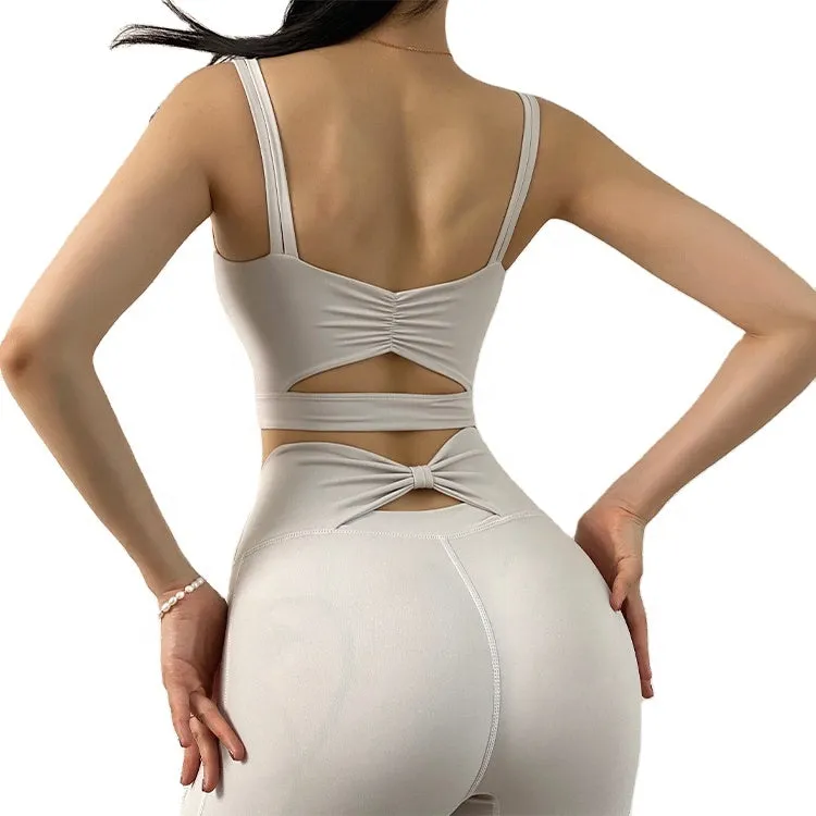 Mitaogirl sports bra gather around the shock proof vest and wear a running yoga bra