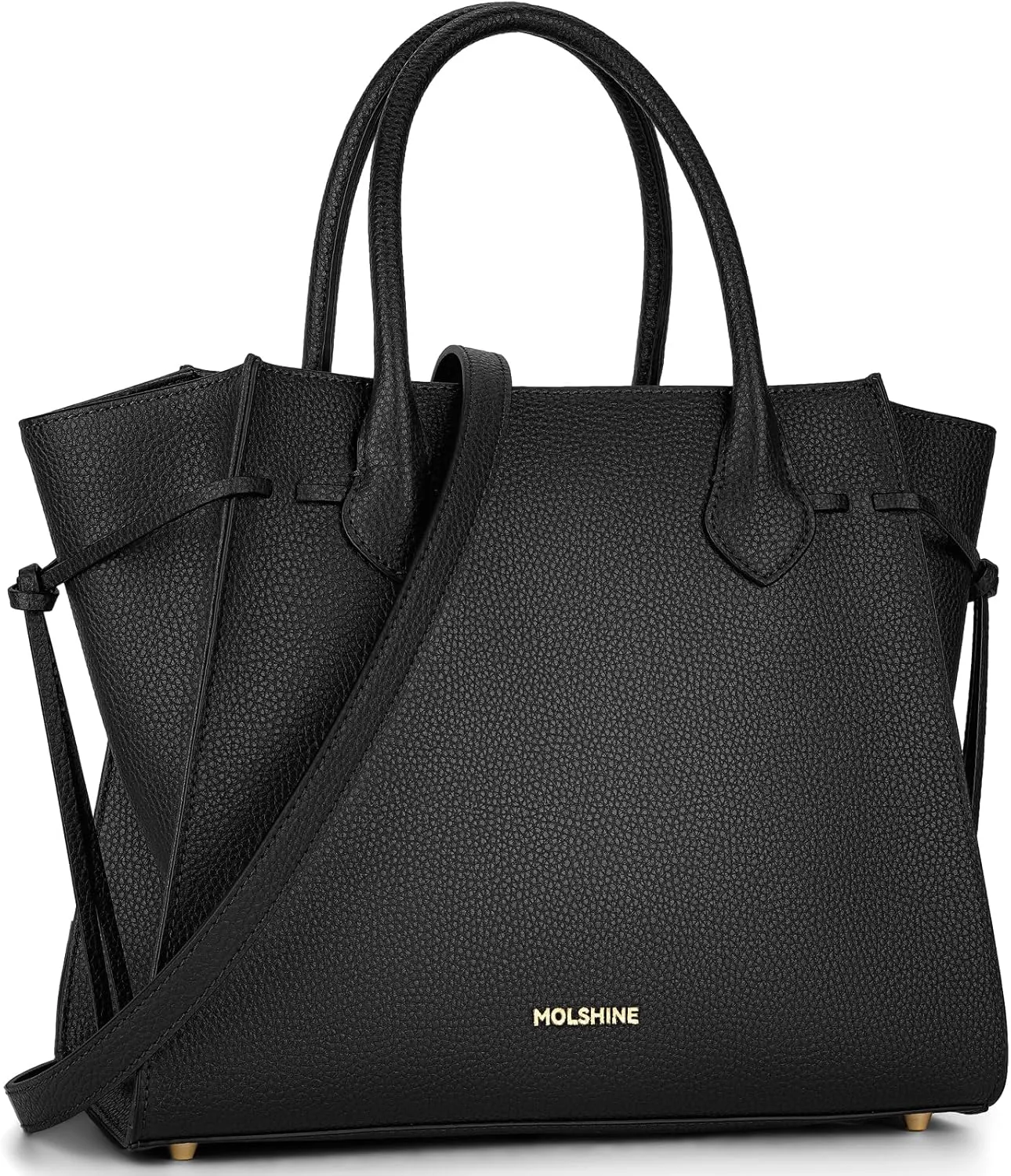 molshine Genuine Leather Tote Bags,Large Capacity Casual Top Handle Shoulder Handbag Crossbody Bag for Women Lady DLK0020