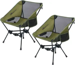MOON LENCE Portable Camping Chair Backpacking Chair - The 4th Generation Ultralight Folding Chair - Compact, Lightweight Foldable Chairs for Hiking Mountaineering, Beach