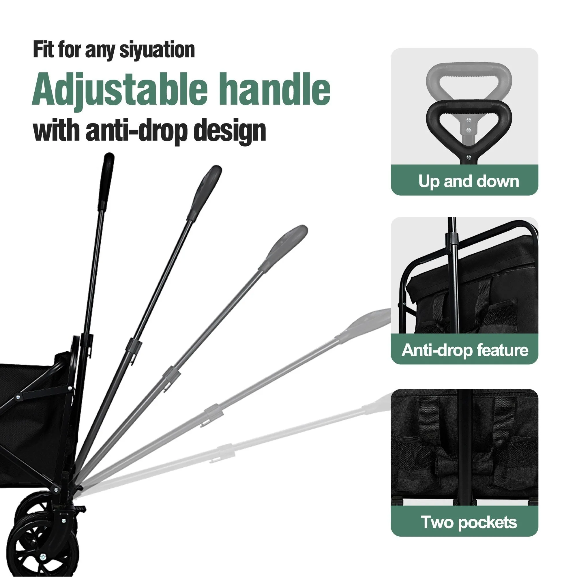 Multifunctional Foldable Waterproof Oxford Fabric Cart