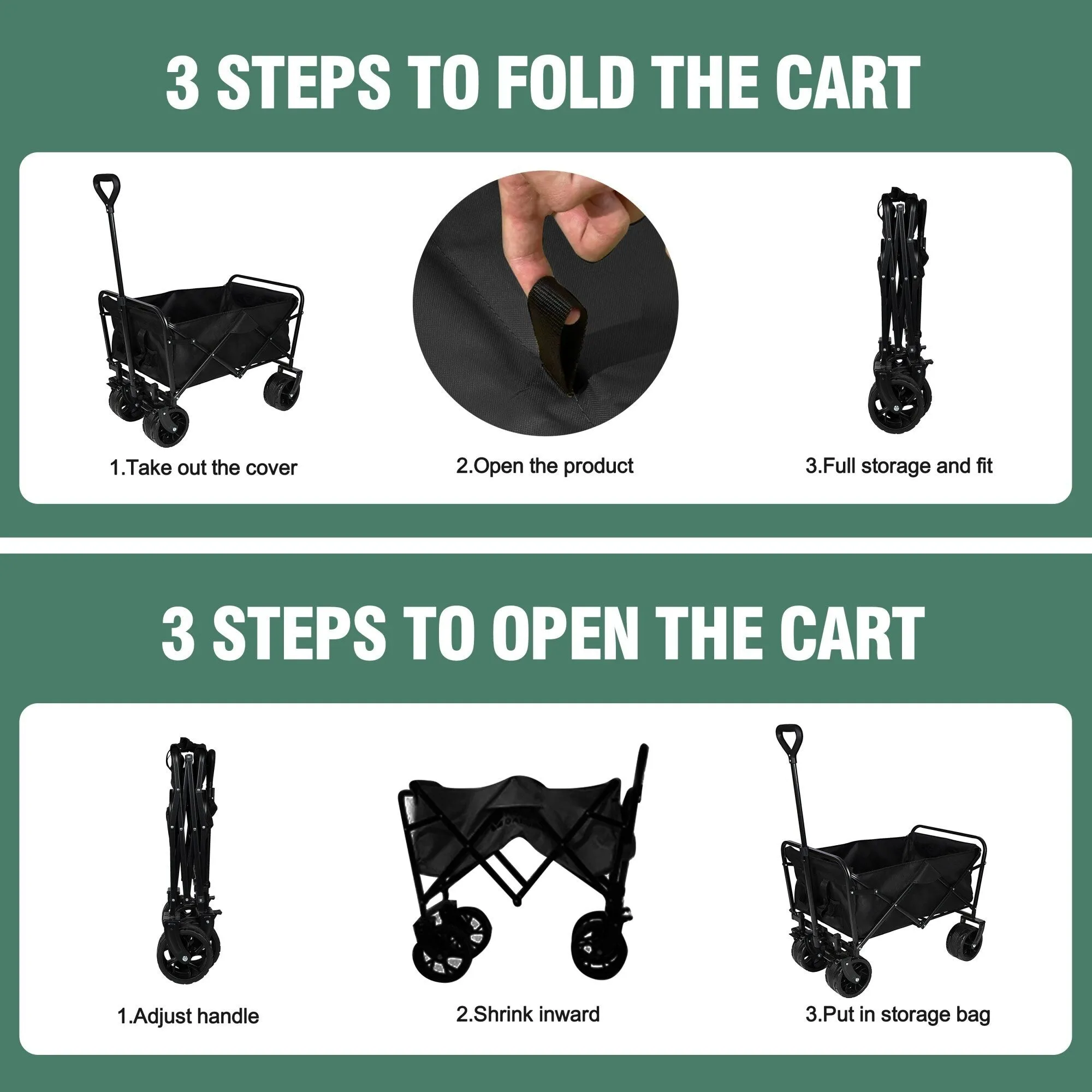 Multifunctional Foldable Waterproof Oxford Fabric Cart