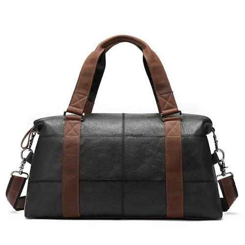 MVA Genuine Leather Men's Travel Bag Vintage Duffle Bags Large Capacity Bag Male Messenger Bag Men Handbags Weekend Duffle 9527