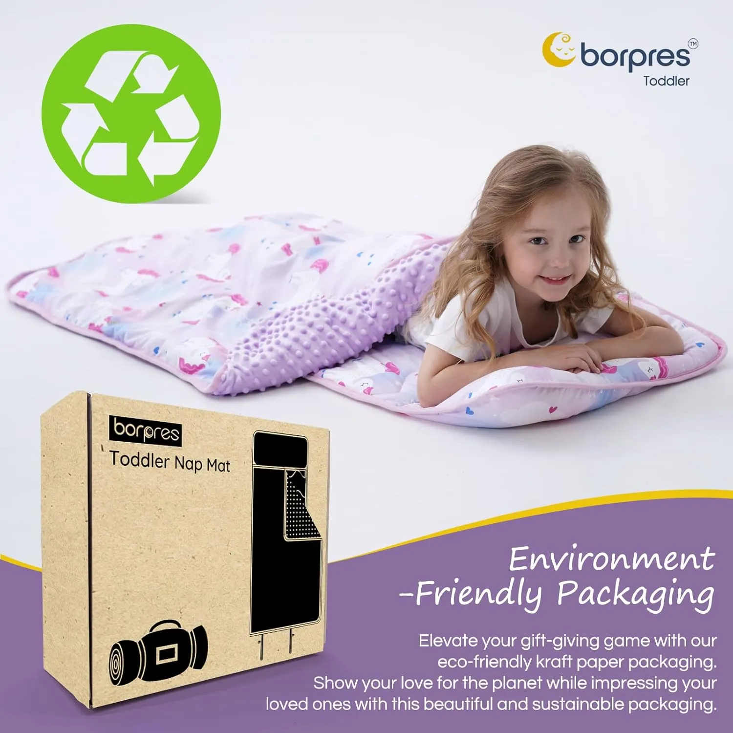 Nap Mat with Pillow Blanket Set: Sleeping Mats for Toddler Kids - Thick Large Roll up Slumber Bag for Daycare Preschool Kindergarten Boys Girls