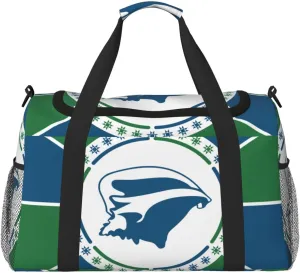 National Emblem Of Martinique Travel Duffel Bag Large Foldable Waterproof Overnight Bag For Beach Swim Bags Pool Sports Gym