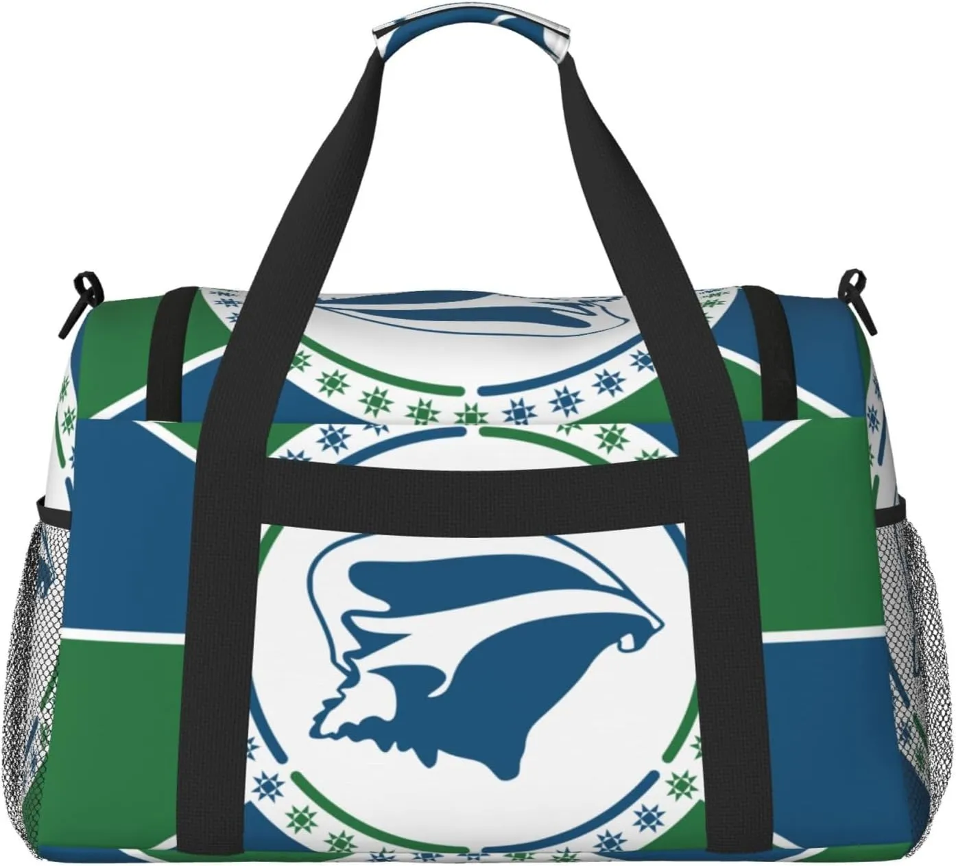 National Emblem Of Martinique Travel Duffel Bag Large Foldable Waterproof Overnight Bag For Beach Swim Bags Pool Sports Gym