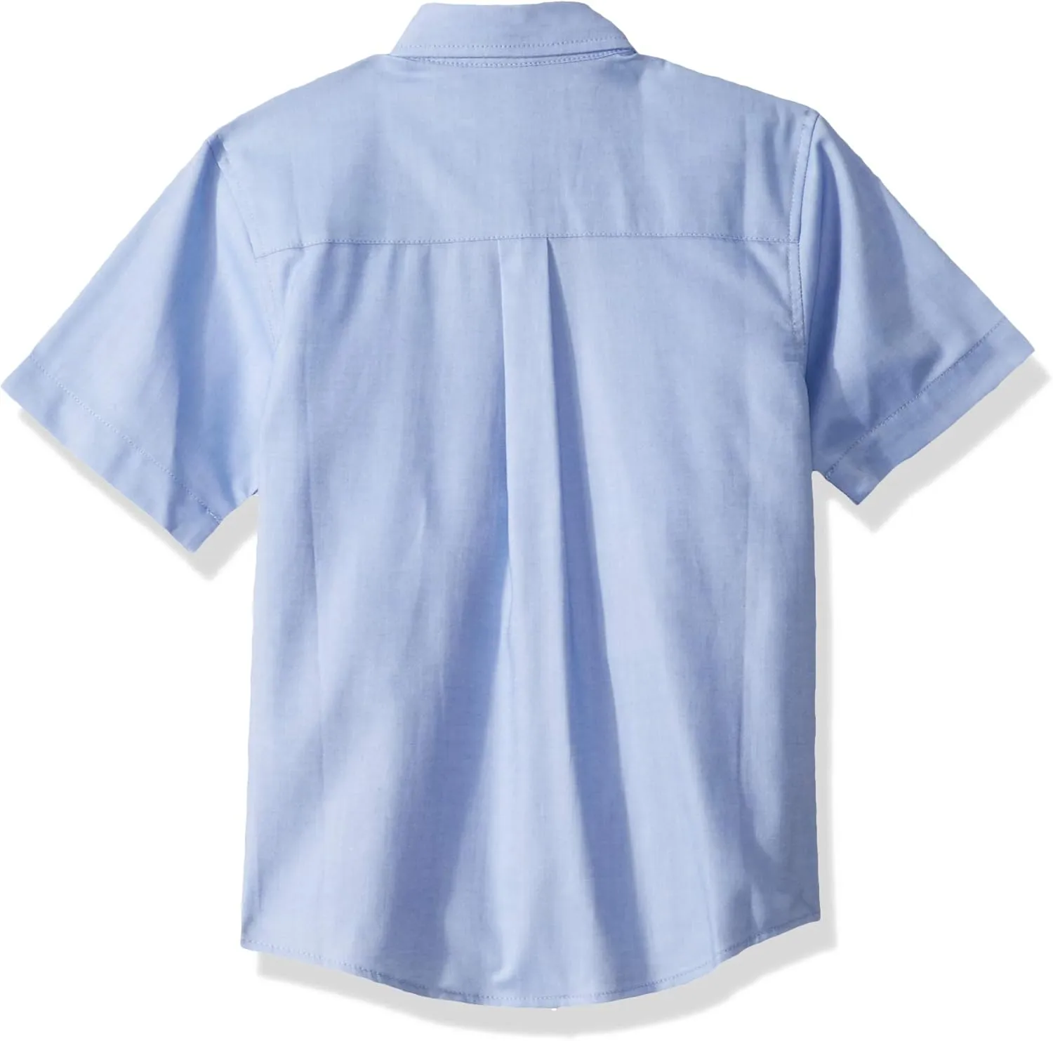 Nautica Boys' School Uniform Short Sleeve Button-Down Oxford Shirt, Chest Pocket, Breathable Fabric