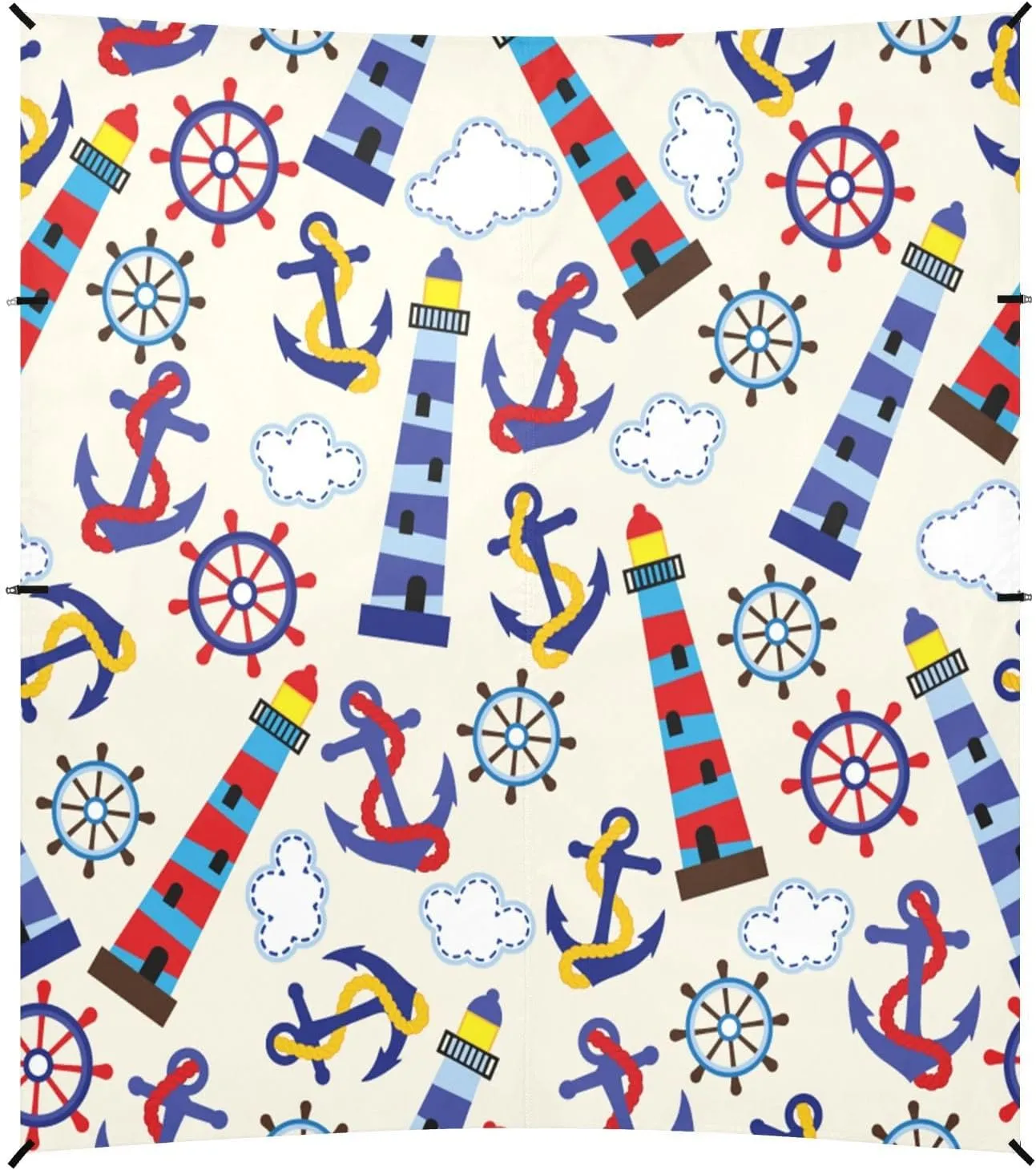 Nautical Themed Boat Beach Tent Camping Sun Shelters Portable Outdoor Canopy Sun Shade for Camping Trips Fishing Backyard Fun or Picnics Easy Setup with Carrying Bag