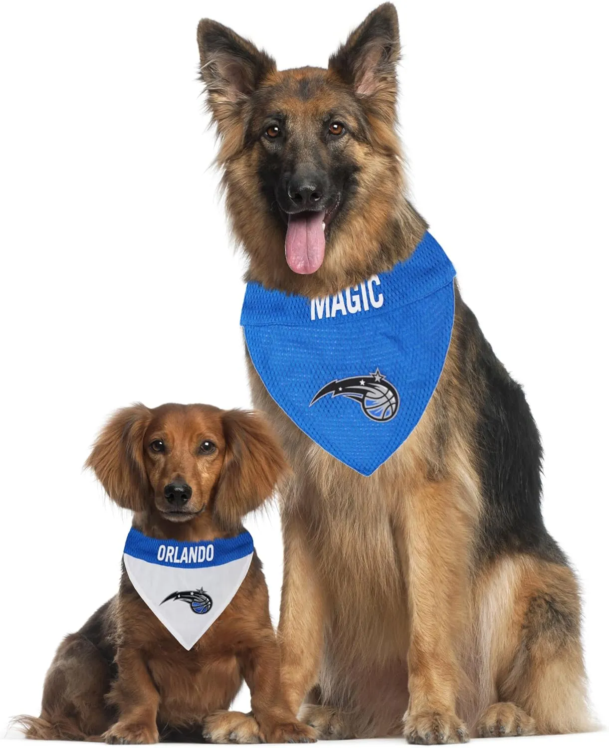 NBA Dog Bandana - Orlando Magic Reversible Pet Bandana. 2 Sided Home & Away Sports Bandana with a PREMIUM Embroidery TEAM Logo, Small/Medium