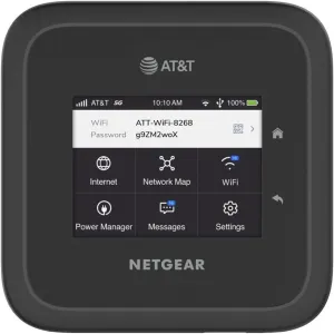 NETGEAR Nighthawk M6 Pro Mobile Hotspot 5G mmWave, 8Gbps, Unlocked, AT&T & T-Mobile, International Roaming, Portable WiFi Device for Travel, 5G Modem Wireless Router (MR6500) (Renewed)
