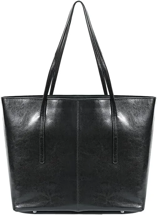 New Coffee Women Handbag 100% Genuine Leather Ladies Shoulder Purse Ladies Black Tote Bag Large Capacity Shopper Bags