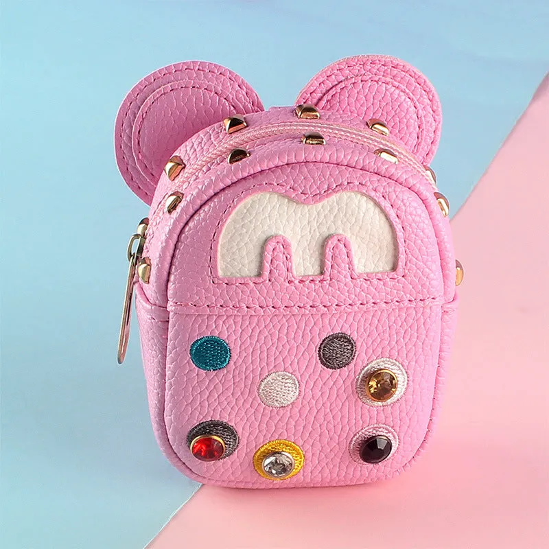 New Female Simple Cute Mini Heart Coin Purses