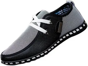 New Men's Canvas Shoes Casual Student Walking Slip on Shoes