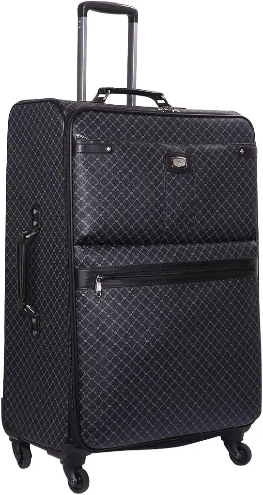 NEW RIONI BLACK SIGNATURE SPINNER LUGGAGE LARGE MANHATTAN 65 STB20121L
