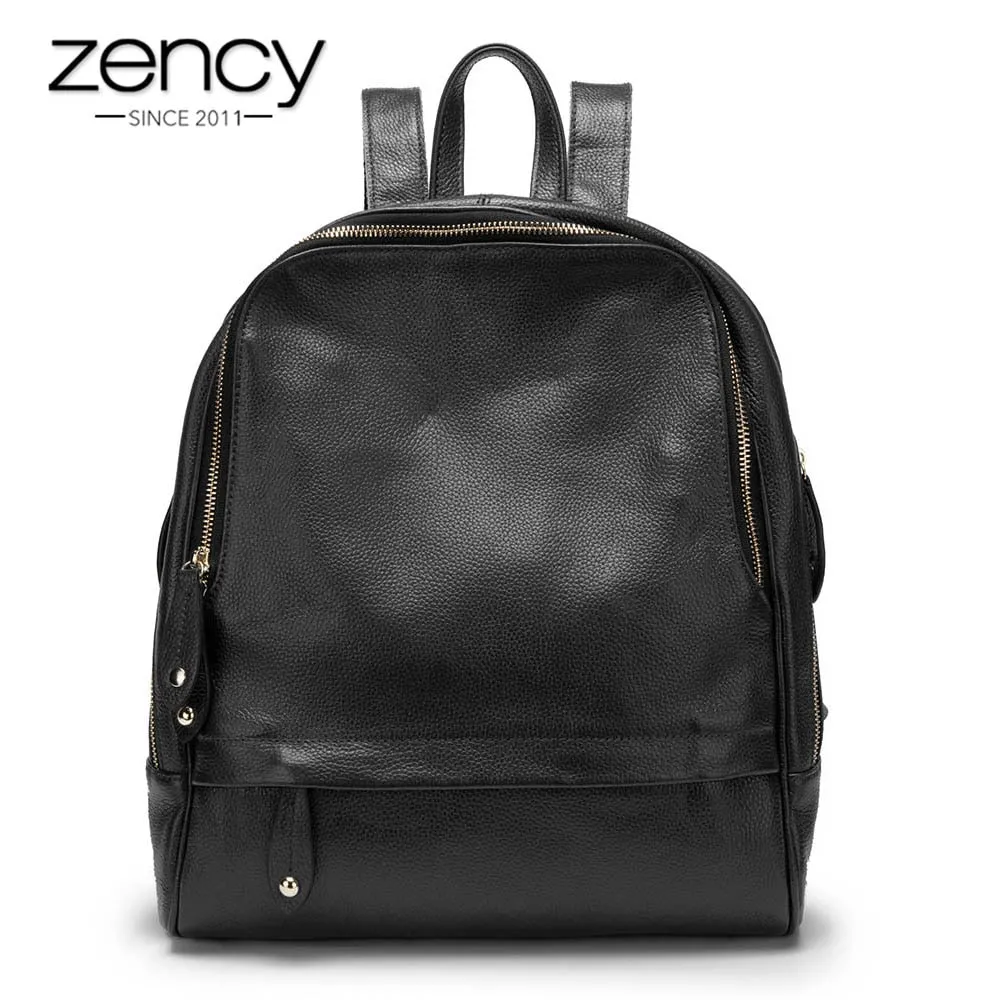 New Sale Women Backpack 100% Genuine Leather Fashion Female Travel Bags Practical Schoolbags For Girls Large Capacity Notebook