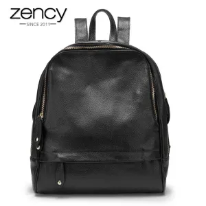 New Sale Women Backpack 100% Genuine Leather Fashion Female Travel Bags Practical Schoolbags For Girls Large Capacity Notebook