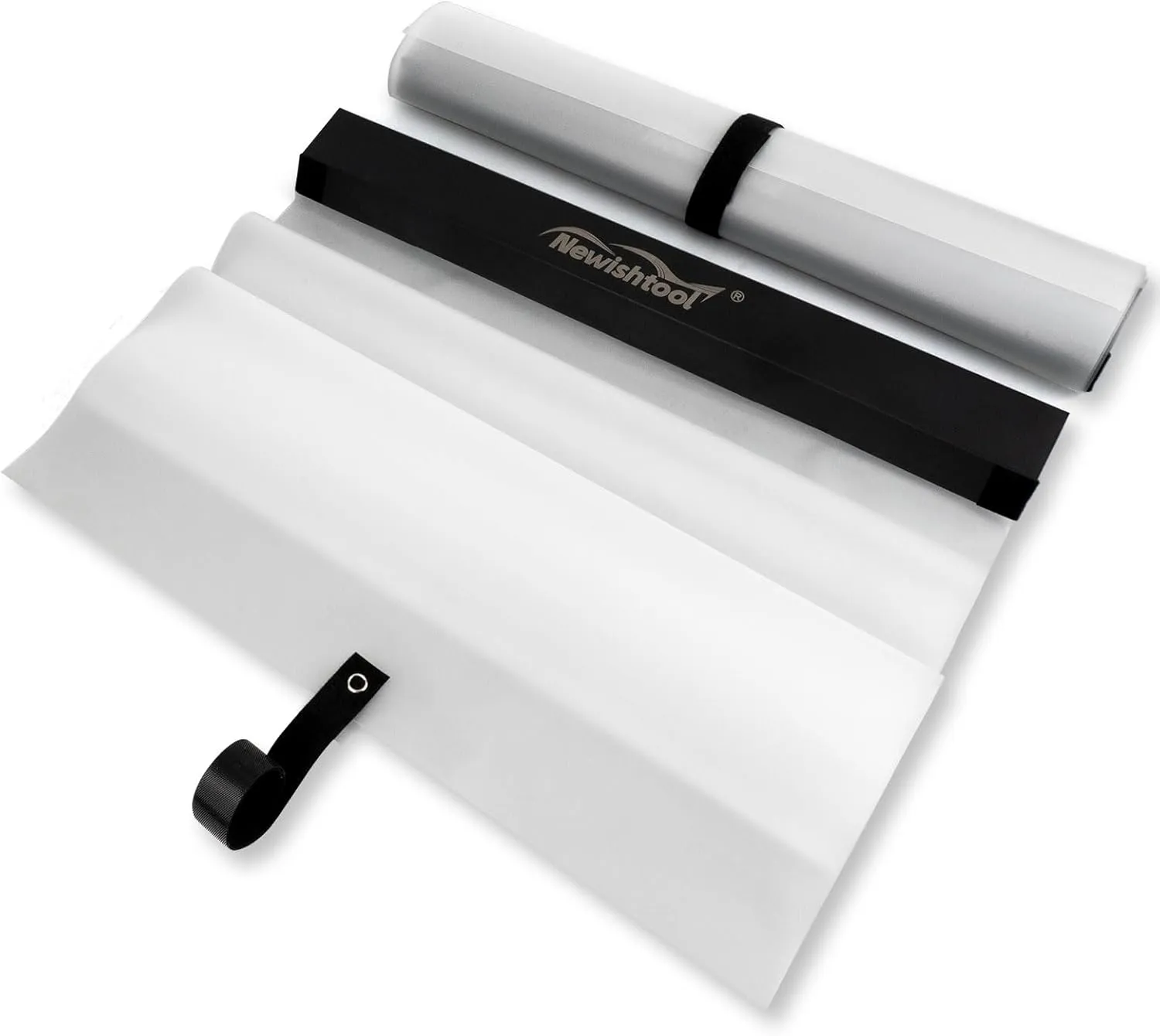 NEWISHTOOL Car Door Panel Cover, 2 Packs Waterproof Guard Protection for Window Film Tint Application, Reusable PET Water Shield Sheets, Black