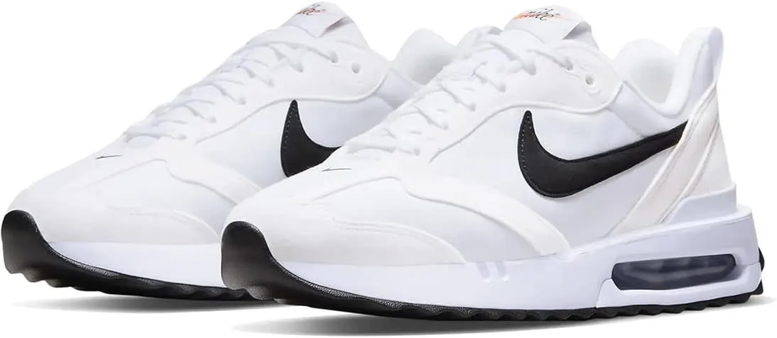Nike Air Max Dawn Women's Shoes (DH5131-101, White/Total Orange/Black) Size 6