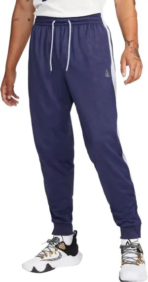Nike Giannis Men's Lightweight Basketball Pants (Blackened Blue, Medium)