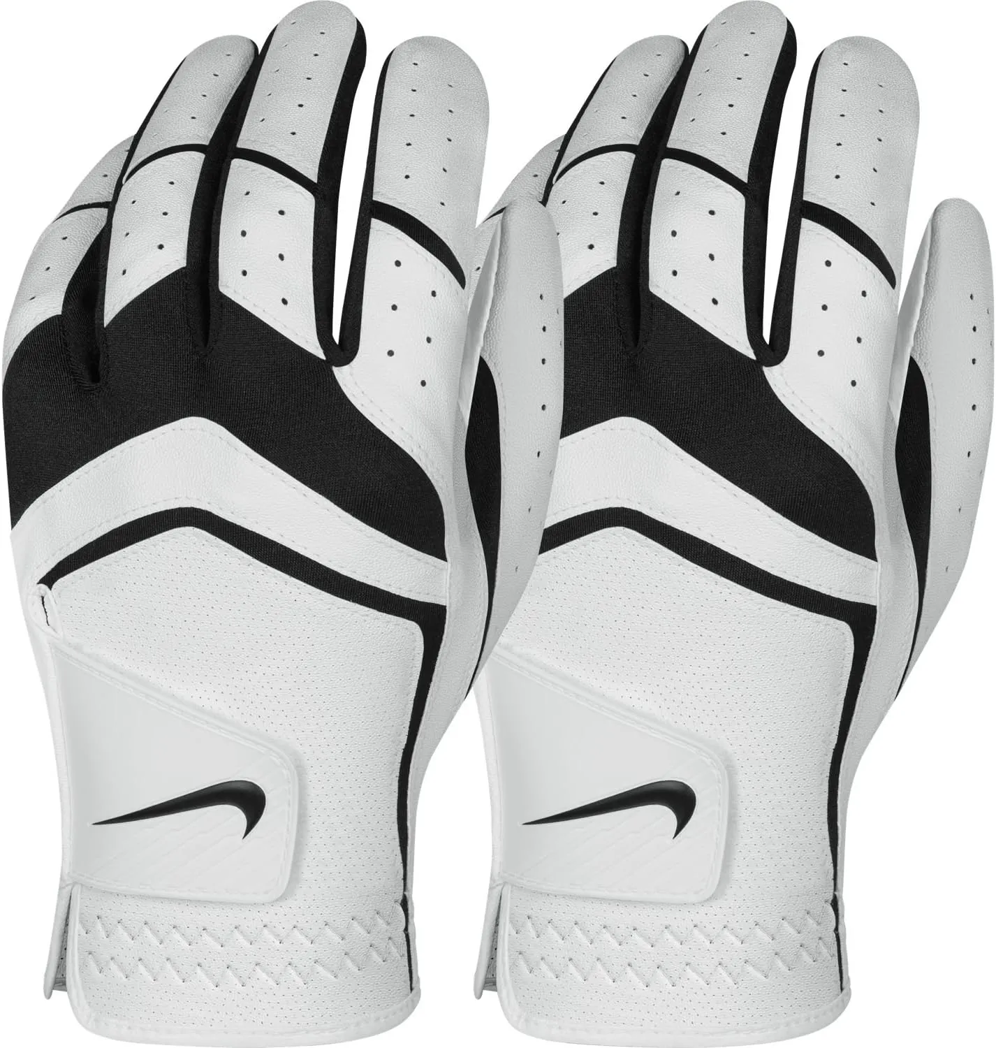 Nike Men's Dura Feel Golf Glove (2-Pack) (White), Medium-Large - Cadet, Left Hand