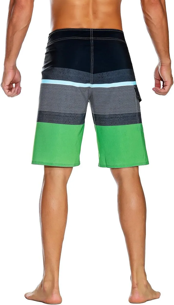 Nonwe Men's Sportwear Quick Dry Board Shorts with Lining