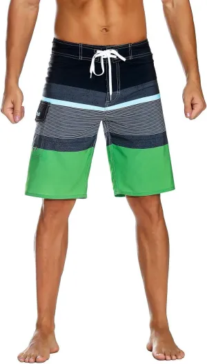 Nonwe Men's Sportwear Quick Dry Board Shorts with Lining