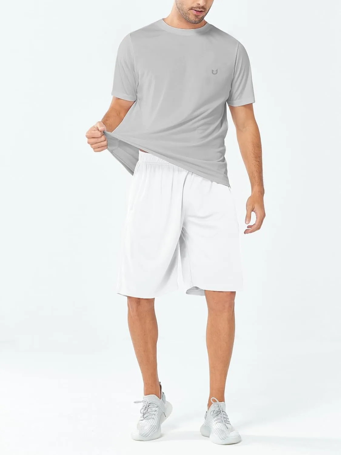 NORTHYARD Men's 10" Athletic Shorts Basketball Workout Gym Lightweight Quick Dry Shorts with Mesh & Zip Pockets