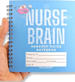 Nurse Essentials Report Notebook for Work & Nursing School Clinical, Notepad Replaces Foldable Nursing Clipboard, RN Student Accessories & Gifts, Pack of 2