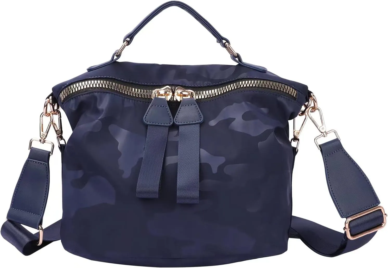 Nylon Crossbody Handbag for Women Anti-theft Purse Shopping Tote Bag Lightweight Shoulder Bag