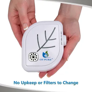 O3 Pure Leaf Wall Plug-In Air Purifier - Room Deodorizer & Mini Adjustable Ozone Generator and Ionizer - The Perfect Air Freshener for the Office, Bedroom, Kitchen, Smoke, Dust or your Cats and Dogs